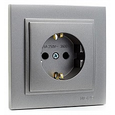 Розетка с заземлением mono electric despina 102-242421-117